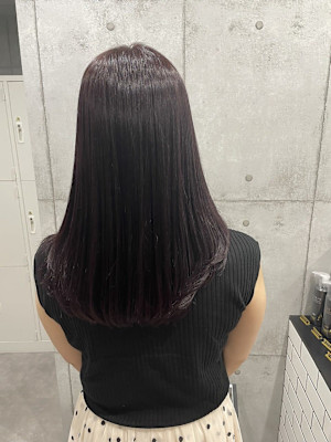 深めワインピンクカラー×ティアラトリートメント