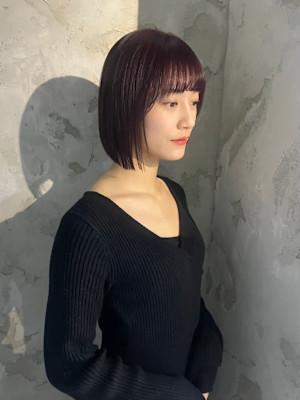 ミニボブ/似合わせカット/切りっぱなしボブ