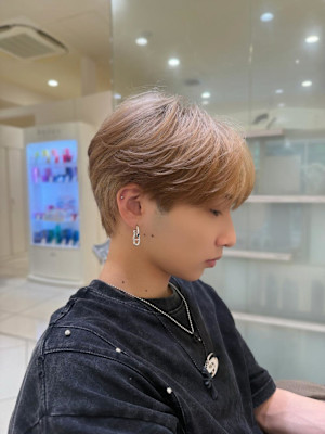 ラウンドマッシュ/センターパート/コンマヘア/コンマバング