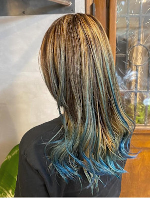 白髪ぼかしハイライト、デザインカラー