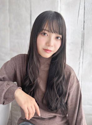 ツヤカラーのゆるミックスカール