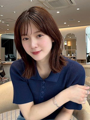 髪質改善＊ミニウルフくびれヘア＊美髪【Zina 新宿】	