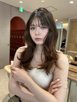 髪質改善＊ウェーブハイライト＊美髪【Zina 新宿】	