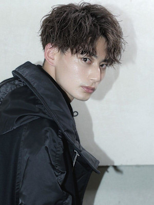 無造作センターパート