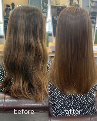 柔らかい仕上がりの縮毛矯正