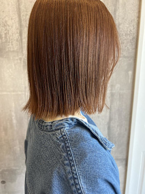 ボブ／暖色ベージュ