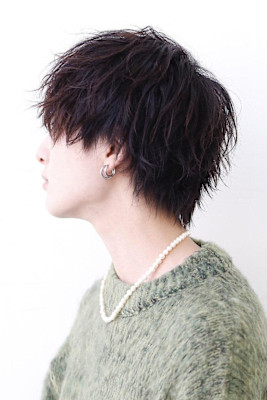 無造作ショートウルフ