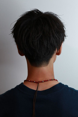 シースルー束感ヘア