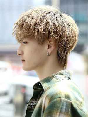 波巻きスパイラルパーマツイストスパイラルパーママッシュウルフ