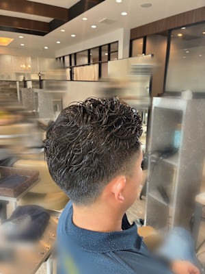 メンズカットパーマ