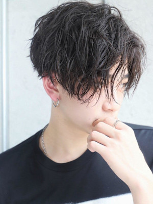 無造作センターパート