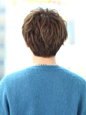 ソフトツイストスパイラルパーマ無造作マッシュ