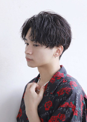 【ツイスパ】ショートセンターパート