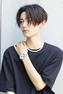 前下がりセンターパート