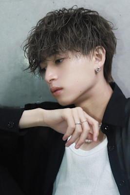 韓国風無造作マッシュ