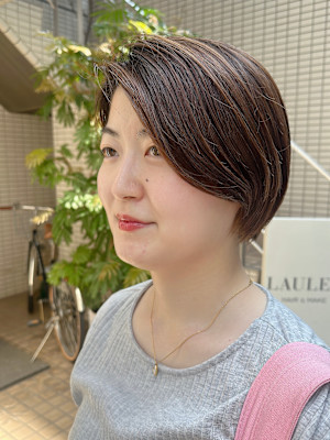 ショートカット/ショートボブ/大人可愛いショートヘア/小顔