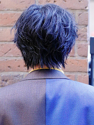 【横顔決まる】毛流れセンターパートウルフ