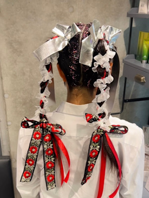 藤沢体育祭ヘアセット