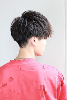 ルーズパーマ　スパイラル　マッシュ