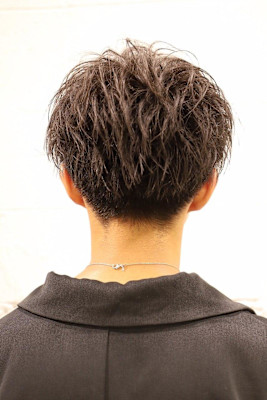 【ふわぼさ質感】ナチュラルサイドパートマッシュ