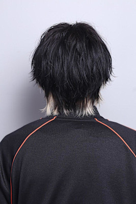 コンマヘアメンズウルフインナーカラー