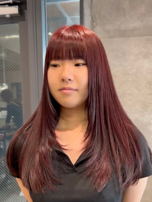 レイヤーカット/チェリーレッド