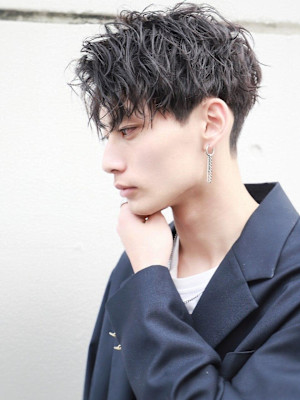 無造作センターパート