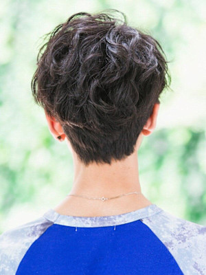 ラフウェーブマッシュ＃グランジサイドパートツーブロック