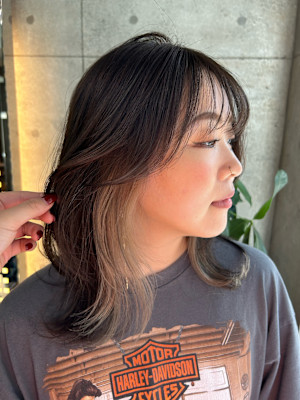 イヤリングカラー/ミルクティーベージュ