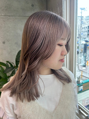 ダブルカラー/ラベンダーグレージュ