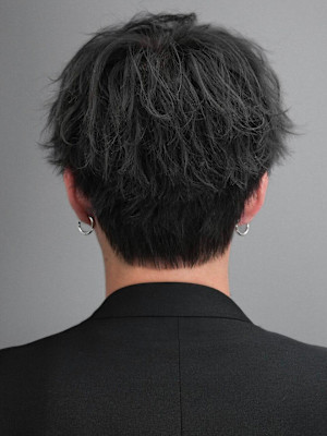 程よく動くマッシュパーマ