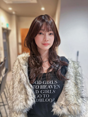 ハッシュカット　レイヤーカット ワンカール 韓国ヘア