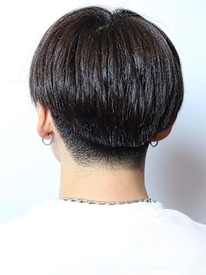 刈り上げシースルーマッシュ