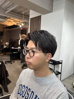 神田脩弥/アップバング/刈り上げ