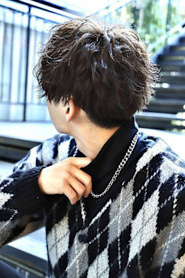 【波巻パーマ】ショート前下がりマッシュ