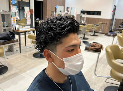 メンズカットパーマ