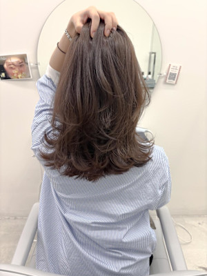 モカブラウン×レイヤーミディ