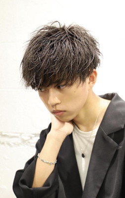 【ふわぼさ質感】ナチュラルサイドパートマッシュ