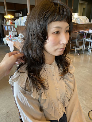 レイヤーカット/パーマ