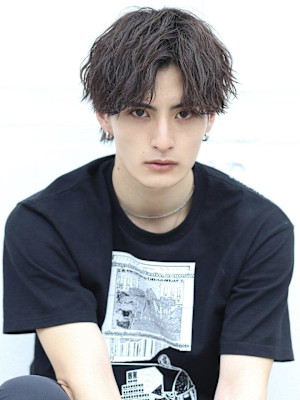 波巻き無造作ハーフアップ