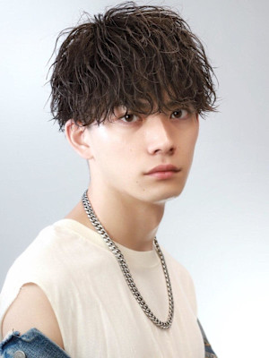 波巻きツイストスパイラルパーマMIX