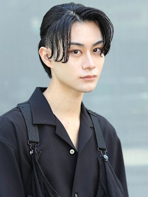 ツヤ×ハーフアップショート