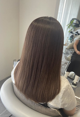 透明感ミルクティーカラー