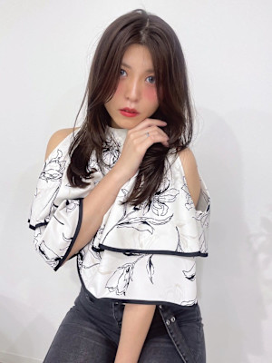 透明感カラー レイヤーカット アッシュブラウン  髪質改善