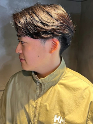 毛流れパーマ ツーブロック マッシュ メンズパーマ【札幌】