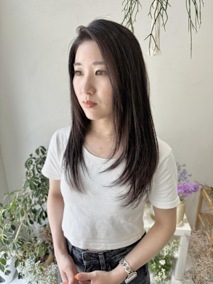 《花屋併設の美容院》レイヤーカット