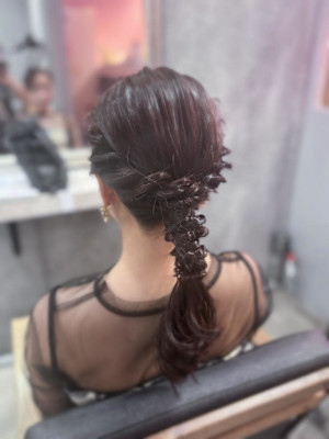 編みおろしスタイル