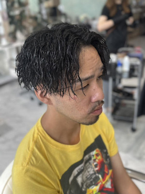 センターパート/ツイストスパイラル