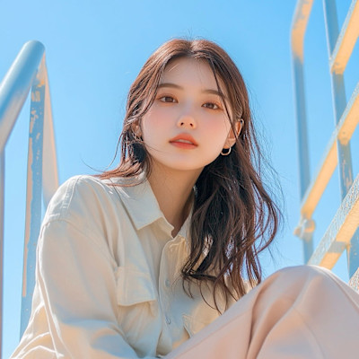 ミルクティーブラウン。ブリーチカラー