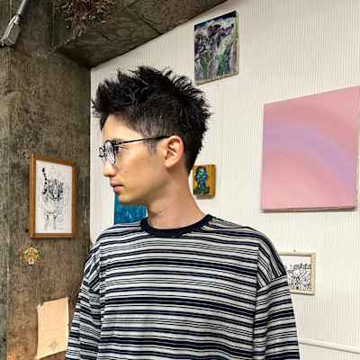 スパイキーなメンズショート